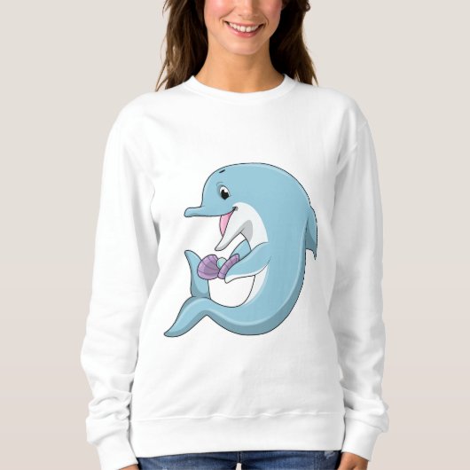 Sweatshirt Dauphin avec Perle (Devant)
