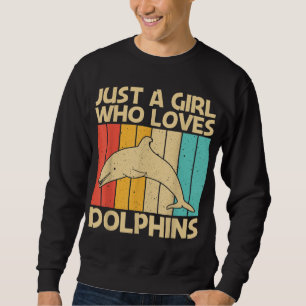 Sweatshirt Dauphin cool Design Pour Filles Maman Océan Animal
