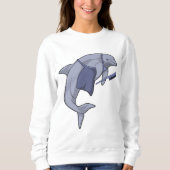 Sweatshirt Dauphin en coiffeur avec peigne (Devant)