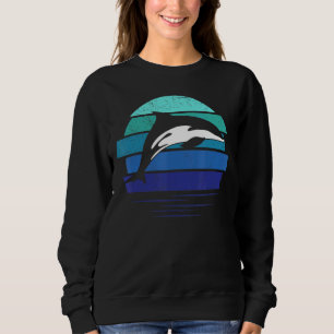Sweatshirt Dauphin Mammifère aquatique Coucher du soleil Mamm