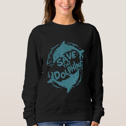 Sweatshirt dauphin sauve les dauphins (Devant)