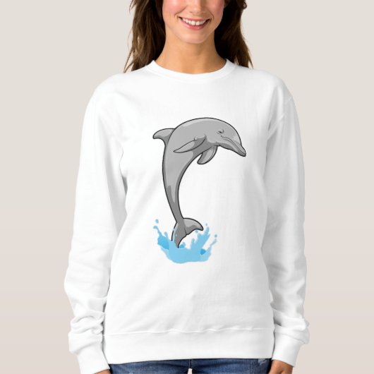 Sweatshirt Dauphin sur l'eau (Devant)