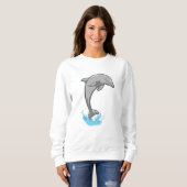 Sweatshirt Dauphin sur l'eau (Devant entier)