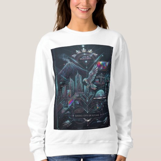 Sweatshirt Davao : Ville du futur (Devant)