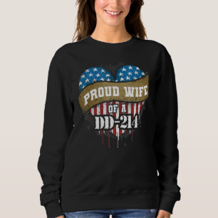 Sweatshirt Dd-214 Fier Épouse D'Un Dd-214