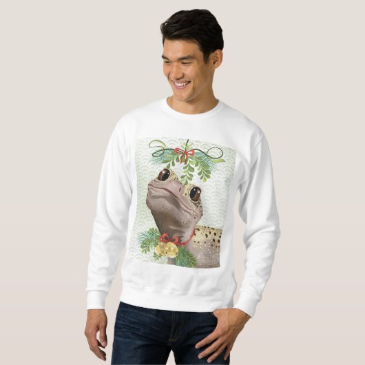 Sweatshirt de baisers Lizard de vacances (Devant entier)
