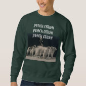 sweatshirt de barzoï d'écrasement de pêche (Devant)