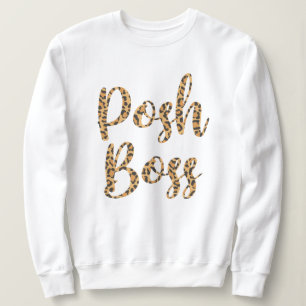 Sweatshirt de basculement à l'impression Leopard