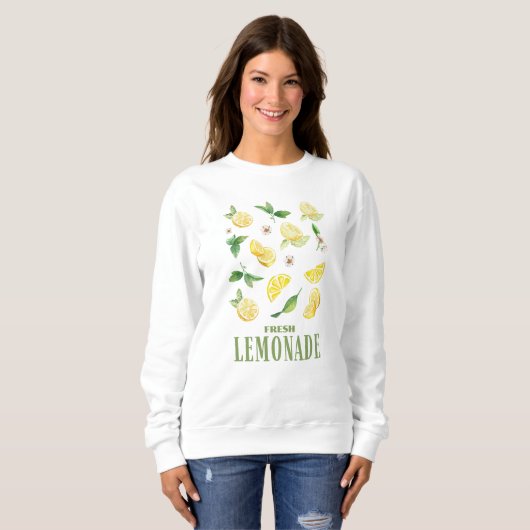 Sweatshirt de base à la citronnelle fraîche (Devant entier)
