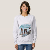 Sweatshirt de base confortable avec impression de (Devant entier)