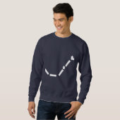 Sweatshirt de base de bleu marine (Devant entier)