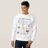 Sweatshirt de base de Dix commandements du (Devant entier)