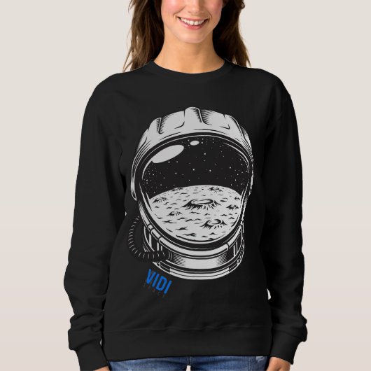 Sweatshirt de base de l'ESPACE du CASQUE d'ESPACE (Devant)