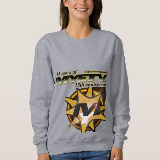 Sweatshirt de base des femmes de MYETV - 15 ans (Devant)
