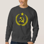 Sweatshirt de base d'hommes communistes de drapeau (Devant)