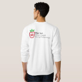 Sweatshirt de base d'hommes de logo de NYULYP (Dos entier)