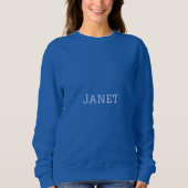 Sweatshirt de base en bleu féminin (Devant)