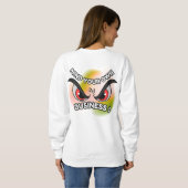 Sweatshirt de base : Faites attention à vous (blan (Dos entier)