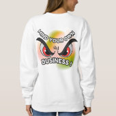 Sweatshirt de base : Faites attention à vous (blan (Dos)