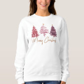 Sweatshirt de base Joyeux Noël pailleté (Devant)