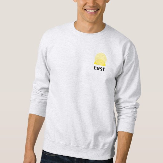 Sweatshirt de base masculin à Ash (Devant)
