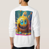 Sweatshirt de base masculin avec la typographie sé (Dos)