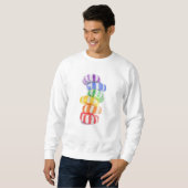 SWEATSHIRT de base masculin RAINBOW CANDY (Devant entier)