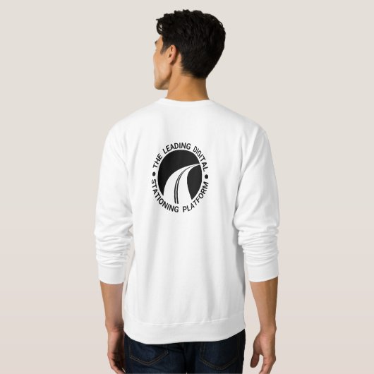 Sweatshirt de base masculin sur mesure OnStation (Dos entier)