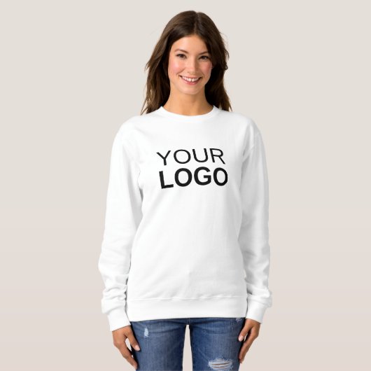 Sweatshirt de base pour femmes - Blanc (Devant entier)