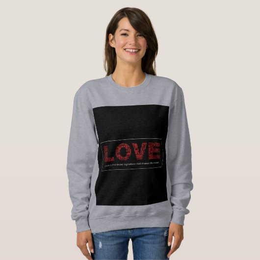 Sweatshirt de base pour femmes - Confort classique (Devant entier)