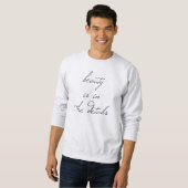 Sweatshirt de base pour hommes de beauté (Devant entier)