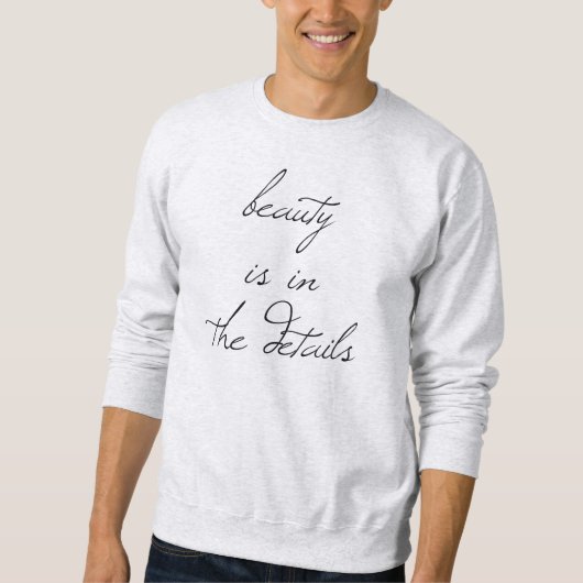 Sweatshirt de base pour hommes de beauté (Devant)