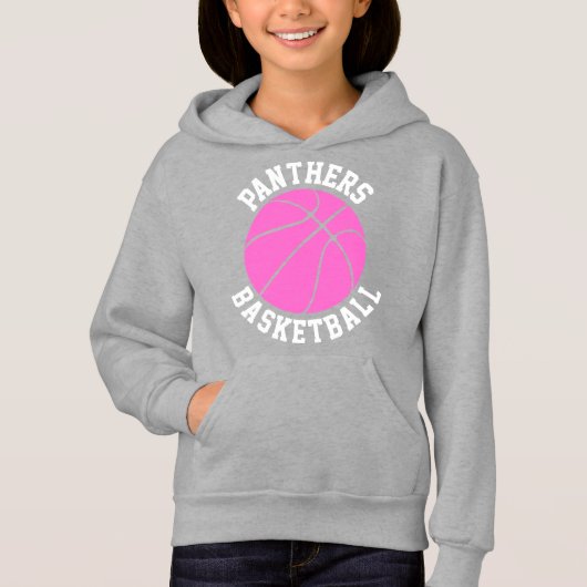 Sweatshirt de basket-ball personnalisé pour filles (Devant)