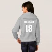 Sweatshirt de basket-ball personnalisé pour filles (Dos entier)