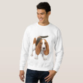 Sweatshirt de Basset Hound (Devant entier)