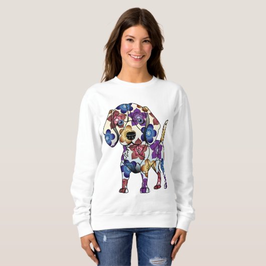 Sweatshirt de beagle (Devant entier)