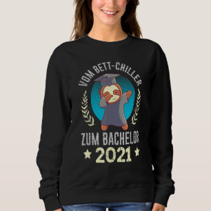 Sweatshirt De Bed Chiller À Bachelor Sloth Graduation