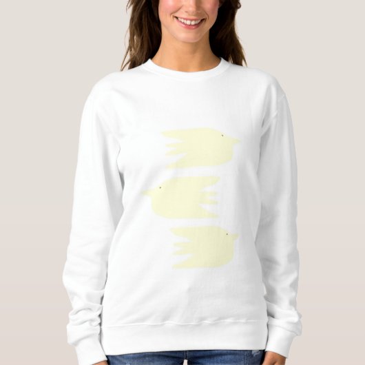 Sweatshirt de belles colombes peignant de l'art (Devant)