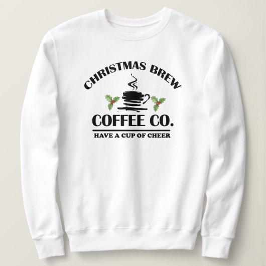 Sweatshirt de café de Noël - Fêtes femmes douillet (Design devant)