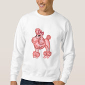 Sweatshirt de caniche rose (Devant)