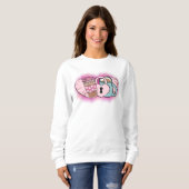 Sweatshirt de canicule rose Valentine (Devant entier)