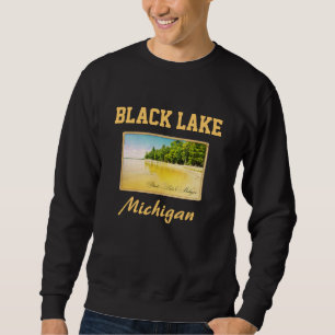 Sweatshirt de carte postale Black Lake Michigan