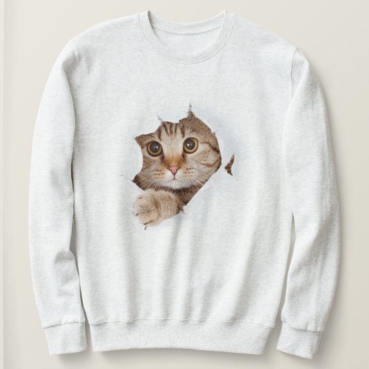 Sweatshirt de chat - Parfaitement Cosy et Mignon (Design devant)
