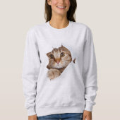 Sweatshirt de chat - Parfaitement Cosy et Mignon (Devant)