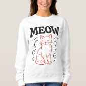 Sweatshirt de chat rouge (Devant)