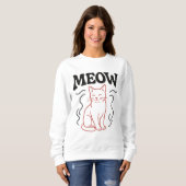 Sweatshirt de chat rouge (Devant entier)