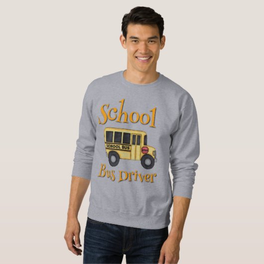Sweatshirt de chauffeur de bus scolaire (Devant entier)