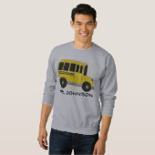 Sweatshirt de chauffeur de bus scolaire jaune pers (Devant entier)