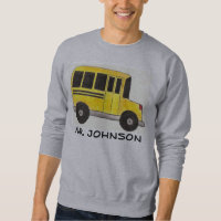 Sweatshirt de chauffeur de bus scolaire jaune pers