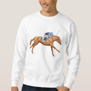 Sweatshirt de cheval de course de pur sang